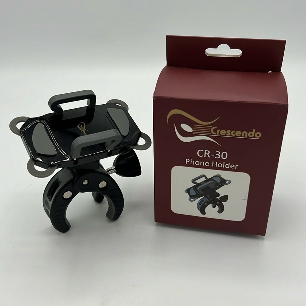 Crescendo CR-30 Smart Phone Holder with Mount Clamp for Microphone Stand/Selfie